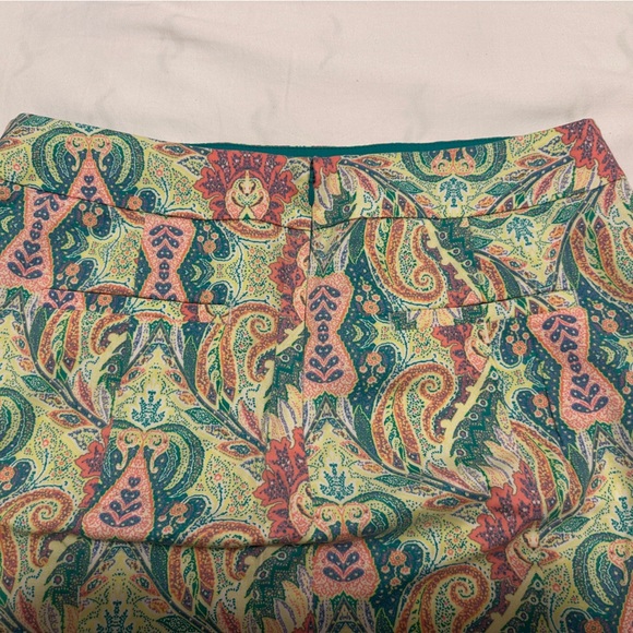 Ann Taylor Madison Paisley Skirt Size 8 - Picture 6 of 13